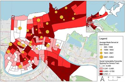 New Orleans’ school meals distribution in response to the COVID-19 pandemic: operational details and geographic coverage